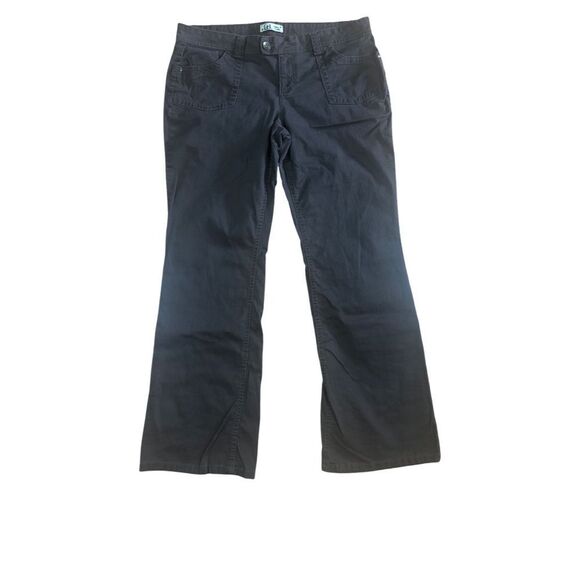 LEI Dark Grey Flare Wide Leg Jeans Stylish Casual - Picture 1 of 6